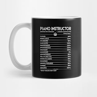 Piano Instructor T Shirt - Piano Instructor Factors Daily Gift Item Tee Mug